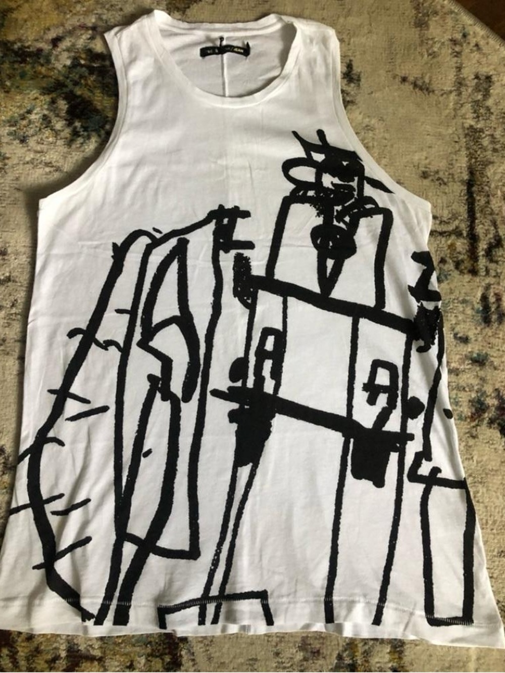 rag & bone Black and White Abstract Line Art Print